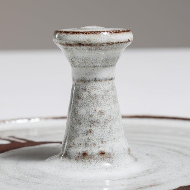 1970s Germany White Ceramic Platter For Sale - Image 11 of 15