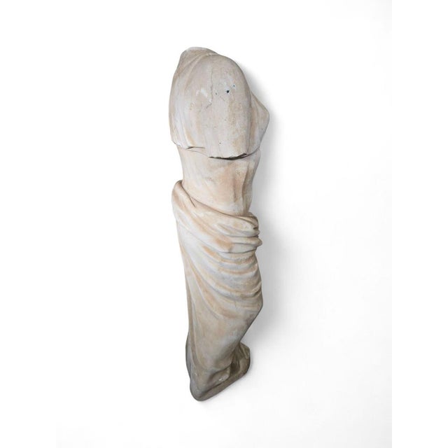 Classical Greek Toga Figure, Early 20th Century, Marble For Sale - Image 10 of 15