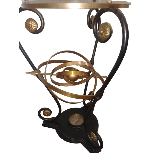 Metal Extraordinary Maitland-Smith Side Table, Where Antique Meets Contemporary Sophistication. For Sale - Image 7 of 12