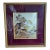 Vintage Japanese Mixed-Media Chokin Metal Relief Art Plaque Frame Signed Hideaki For Sale