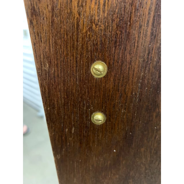 Brown Vintage Faux Bamboo Tallboy Dresser Wicker Cabinet For Sale - Image 8 of 12