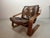 Distinctive plywood lounge chair produced in the Netherlands around 1970. This unknown but highly interesting design...