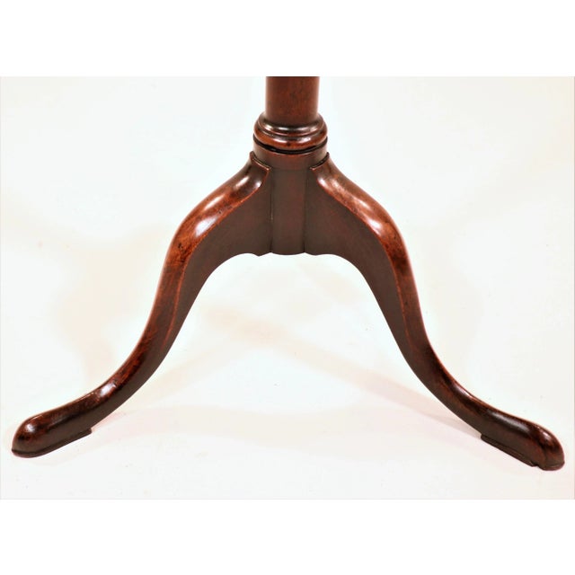 Brown George III Period Mahogany Candle Stand For Sale - Image 8 of 13