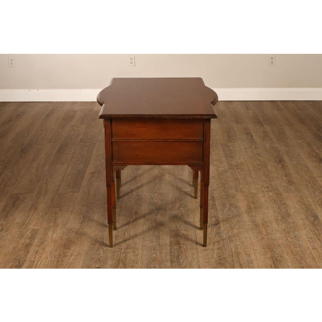 Antique Victorian Oak Partner's Writing Desk For Sale - Image 14 of 18