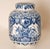 Delft Delft Vase Jar Chinese Kangxi Style Chinoiserie Blue White Pottery For Sale - Image 4 of 8