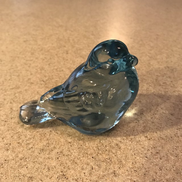 Fenton Glass Bird Paperweight Chairish