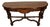 1920 Antique French Walnut & Crotch Mahogany Flip-Top Console / Serving Table For Sale