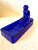 Vintage Art Deco Nude Woman in a Pool Cobalt Blue Glass Soap, Jewelry, or Trinket Dish After Lalique Henrich Hoffmann For Sale - Image 6 of 7