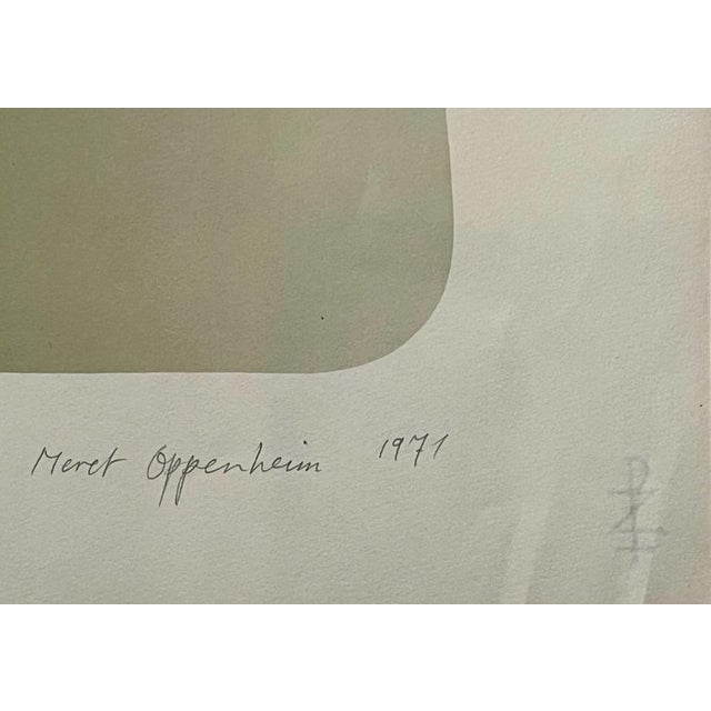 1970s Meret Oppenheim, Composition, Color Lithograph, 1971 For Sale - Image 5 of 7