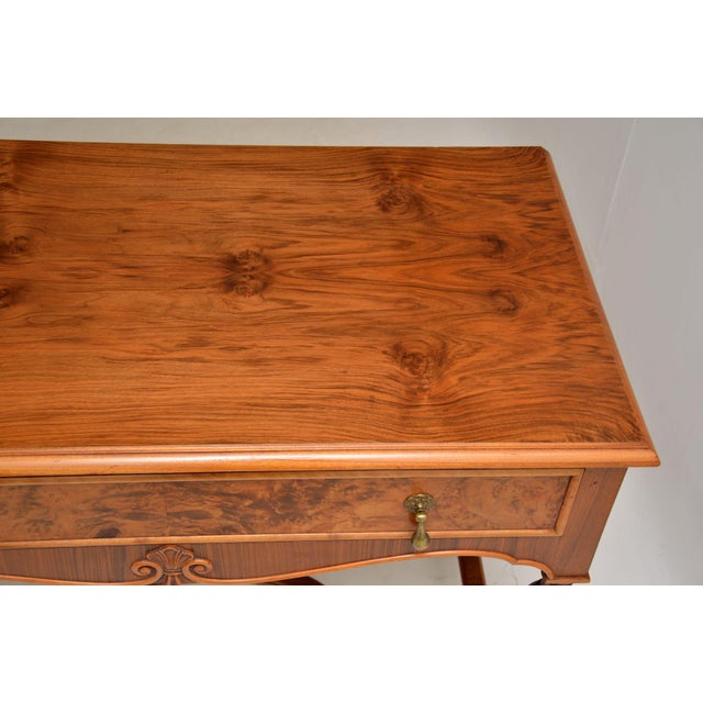 Vintage Walnut Side Table, 1930s For Sale - Image 6 of 11