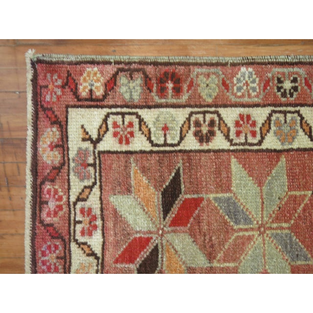 One of a kind, mid-20th-century Hand-knotted Turkish Anatolian Runner. Professionally Washed & personally vetted. Ready...