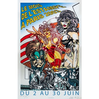 Lithograph Miss America Poster attributed to Guðmundur Guðmundsson, 2003 For Sale