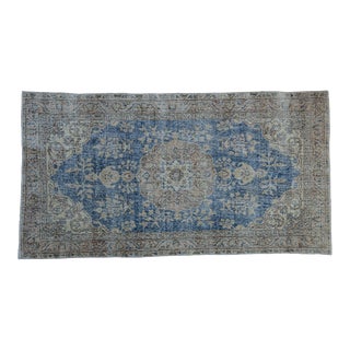 Vintage Distressed Sparta Rug Runner - 3'8" X 6'10" For Sale