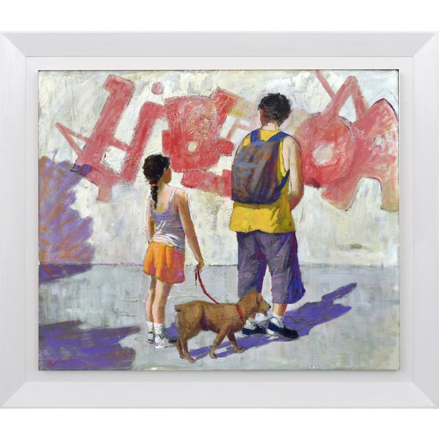 Renato Criscuolo, Red Graffiti, 2009, Oil on Canvas For Sale - Image 7 of 9