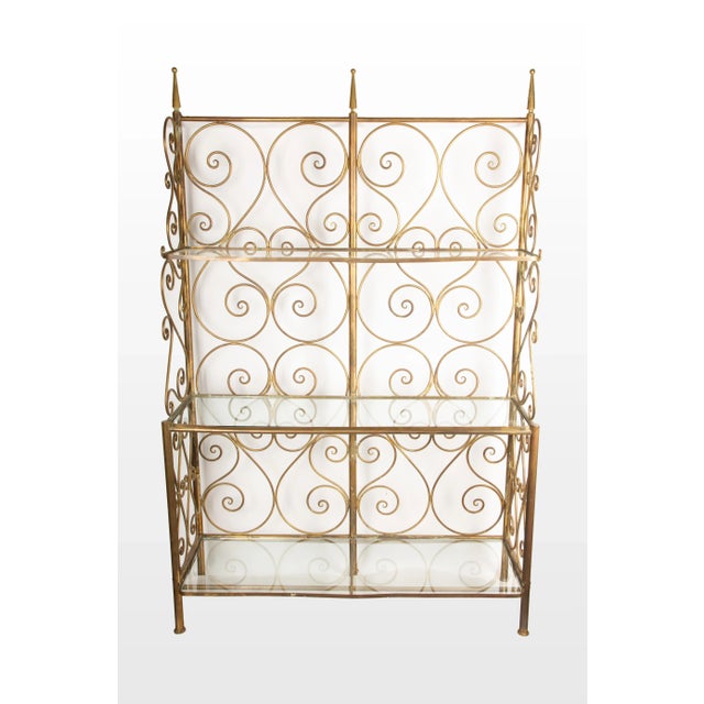 19th Century Ornate 19th-Century Italian Brass Baker's Rack For Sale - Image 5 of 12