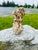 This is a striking and highly sculptural vintage pottery vase with a distinctly organic, almost coral-like appearance....