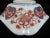 Blue Japanese Small Imari Ornate Gilt Flower Porcelain Square Bowl With Scalloped Rim For Sale - Image 8 of 10