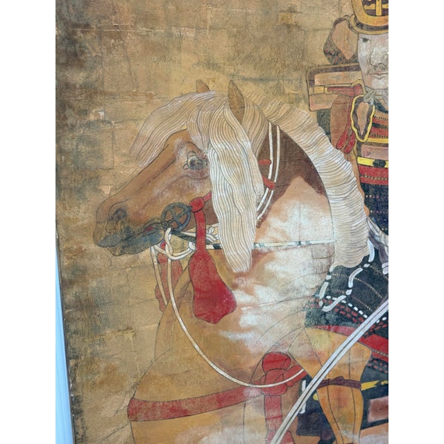 "Sumimoto Hosokawa on Horseback'' Large Scale Painting For Sale In San Francisco - Image 6 of 12