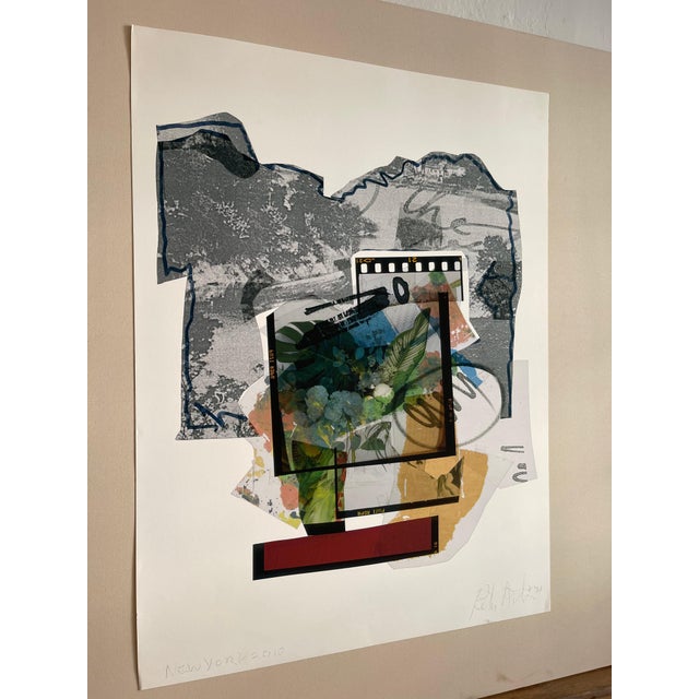 "Summer Flowers In The Catskills", photo collage print by Swedish abstract expressionist artist Peter Astrom. This is the...