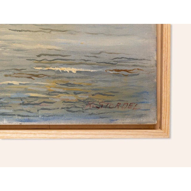 Hamburger Harbor, Oil on Canvas For Sale - Image 9 of 11