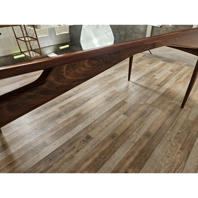 Dining Table with Mirrored Top, 1950s For Sale - Image 11 of 16