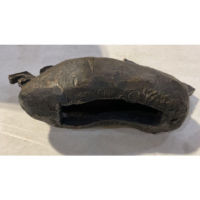 Abstract Vice Presidential Potato Bronze Sculpture Herbert Simon, 1995, Political Satire For Sale - Image 3 of 6
