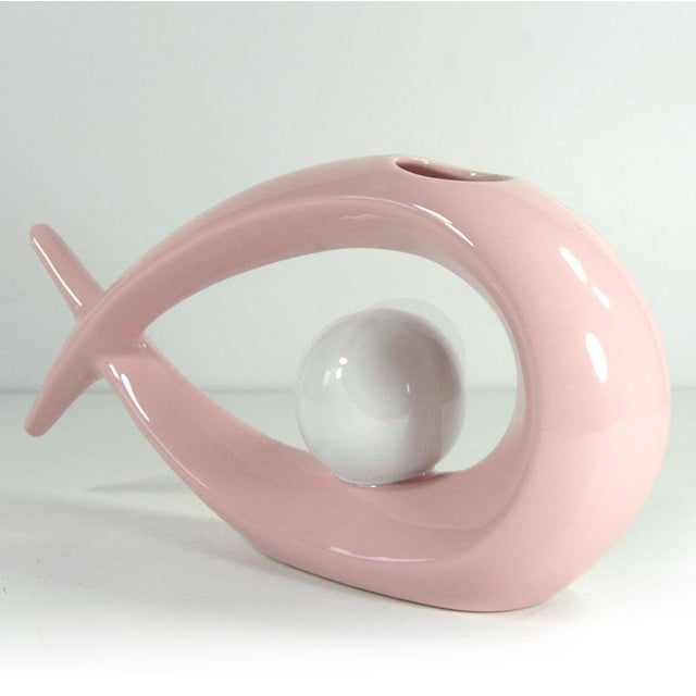 Ceramic French Postmodern Ceramic Tosca Vase, 1980s For Sale - Image 7 of 8