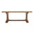 French Provincial Oak Country Farmhouse Trestle Dining Table For Sale