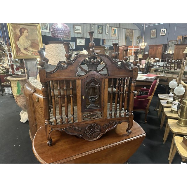 Vintage Cabinet in Walnut For Sale - Image 6 of 6