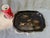 Vintage Black Lacquer Chinoiserie Bird Tray For Sale - Image 9 of 15