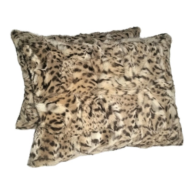Safari Exotic Geoffrey Cat Pillows A Pair Chairish