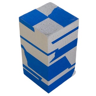 Kevin Cheng-Feng YU, Work N° 4, 2019, Cellular Concrete and Blue tape For Sale