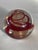 Italian Red and Gold Aventurine Spiral Swirl Clear Glass Paperweight For Sale In Jacksonville, FL - Image 6 of 7