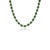 VRJewels 22.13Ct Emerald & 4.61Ct Diamond Tennis Necklace 18k Yellow Gold 17 Inches For Sale - Image 4 of 15