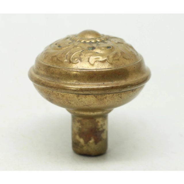 Gothic Antique 1900s Gothic Brass Norwich Door Knob For Sale - Image 3 of 4