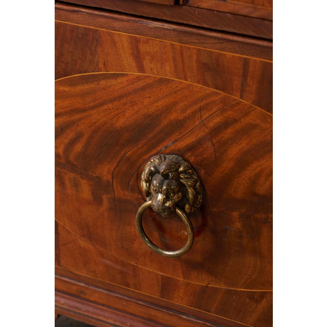 Brown Georgian Inlay Mahogany Night Cabinet With Tray Top (C. 1850) For Sale - Image 8 of 16