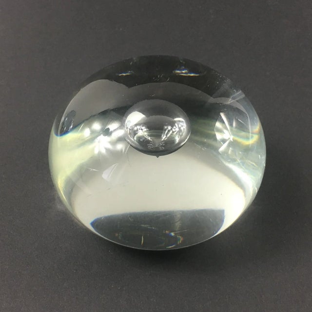 Mid-Century Modern Transparent Murano Glass Paperweight by Alfredo Barbini, Italy, 1970s For Sale - Image 3 of 10