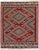 Textile 1960s Vintage Kilim Handmade Red Geometric Wool Rug For Sale - Image 7 of 7