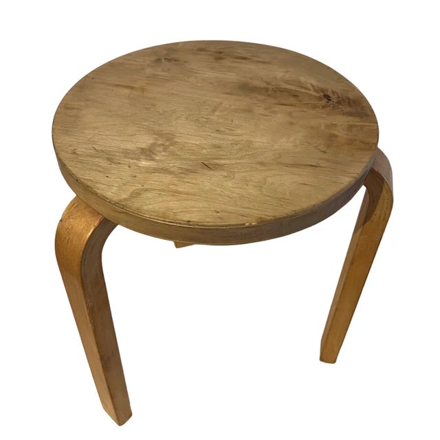Finmar 3-Legged Stool by Alva Aalto, Finland, 1930s For Sale - Image 3 of 5