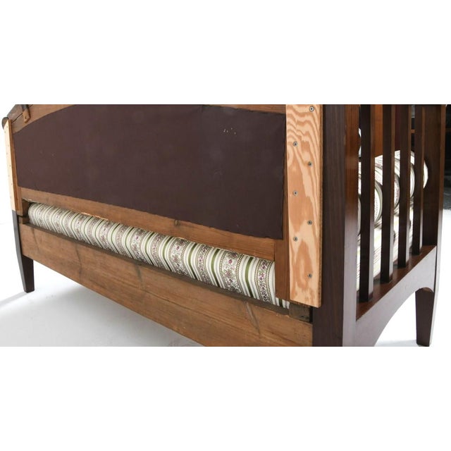 Swedish Empire Sofa Late 19th C Finely Upholstered W Inlay For Sale - Image 9 of 9