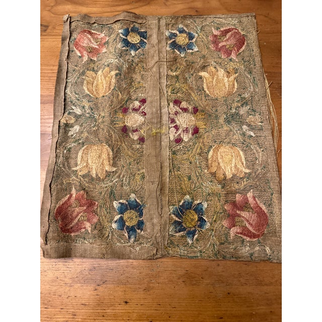 Late 18th Century Early 19th Century Silk Embroidery Fabric For Sale - Image 13 of 18