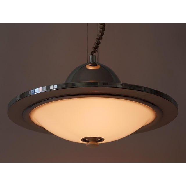Mid-Century Modern UFO Counterweight Pendant Lamp, Italy, 1960s For Sale - Image 17 of 18