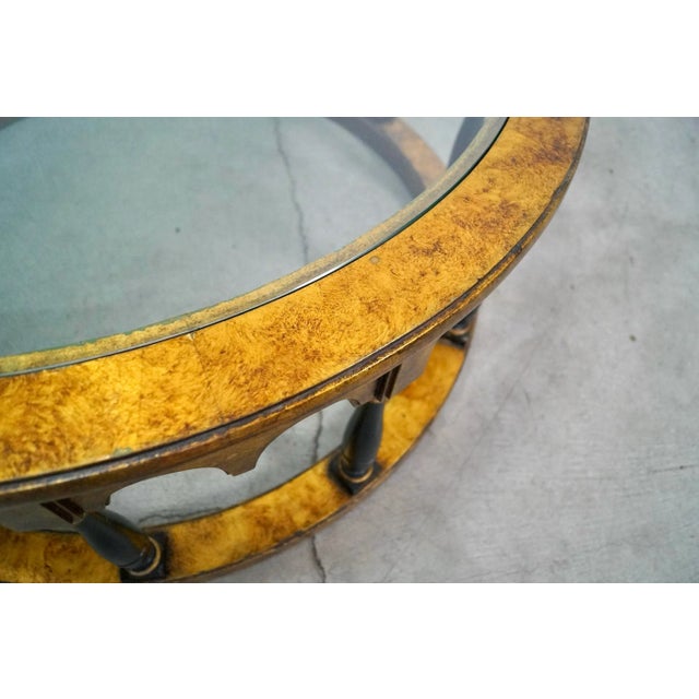 1960’s Hollywood Regency Gold Leaf Coffee Table For Sale In Los Angeles - Image 6 of 12
