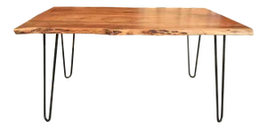 Handcrafted Live Edge Acacia Wood Dining Table