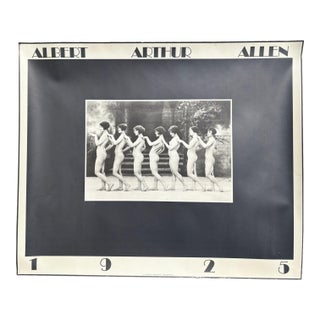 1925 Albert Arthur Allen "Chorus Line a-G" Nude Flapper Girls Poster Print For Sale