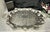 Victorian Mid 20th Century Silver Plated Tray Large Footed Serving Butlers Tray Victorian Styled Tea Tray For Sale - Image 3 of 9