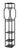 Noir NOIR Downtown B Bookcase, Black Metal For Sale - Image 4 of 6