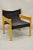 Vintage Scandinavian Modern Birch Wood Lounge Chair With Black Canvas Seat For Sale - Image 11 of 12