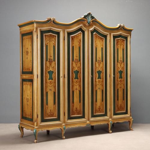 Lacquered and Painted Style Wardrobe For Sale - Image 14 of 14