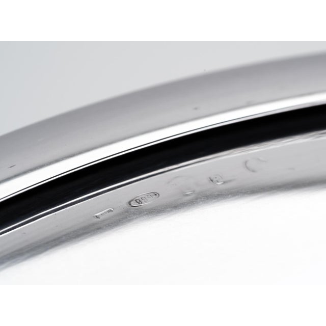 Afra & Tobia Scarpa 999 Pure Silver "ATS Bowl" for San Lorenzo, 1992 For Sale - Image 9 of 10